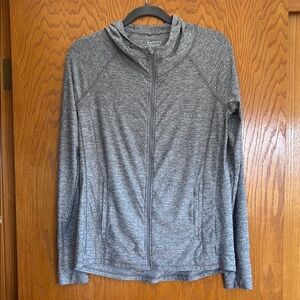 Athleta Women’s Gray Full-Zip Hoodie, Size Small.